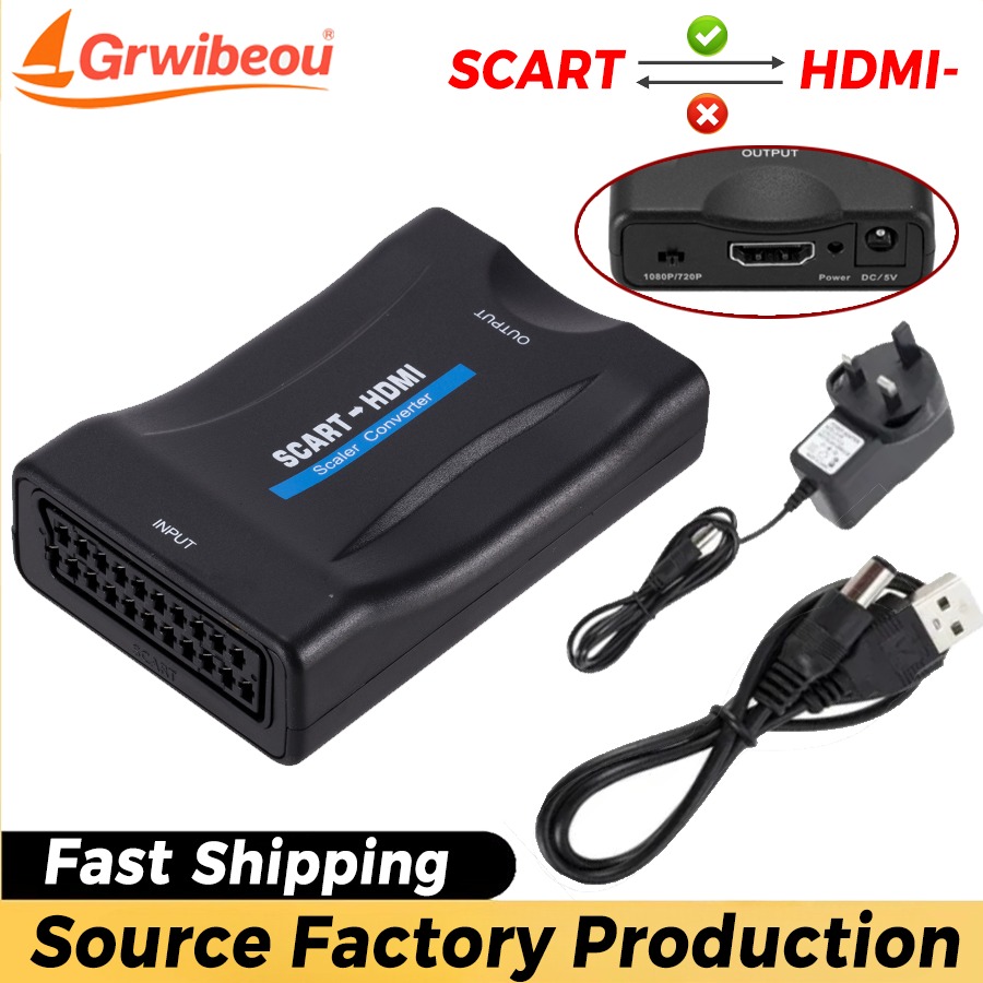 Scart To Hdmi - 1080P SCART naar HDMI-compatibele Video Audio