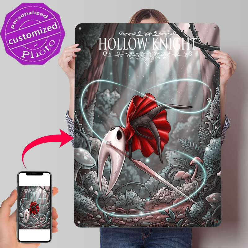 Retro Gaming At Home - Hollow Knight Hornet Artwork Metalen Poster