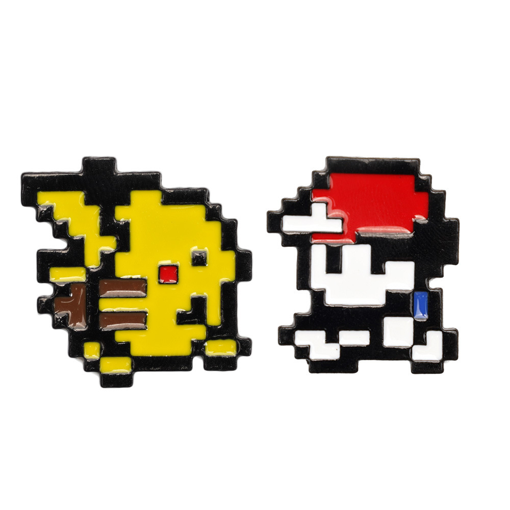 Retro Gaming Pokemon - 2 Stuks Retro Game 8-Bit Pixel