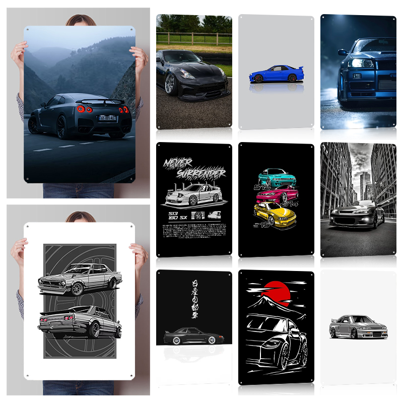 Retro Gaming At Home - (Nissan) Posters Retro Auto Metalen Muur