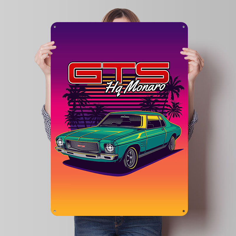 Retro Gaming At Home - HQ Monaro GTS Retro Auto Metalen