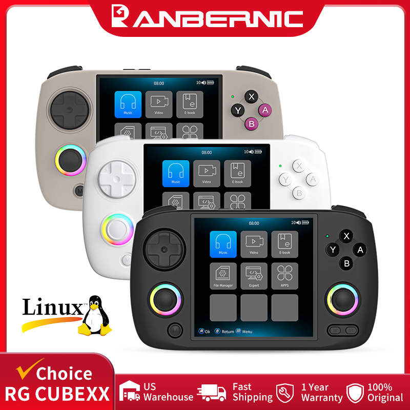 Retro Gaming Monitor - ANBERNIC RG CubeXX draagbare gameconsole 3,95-inch