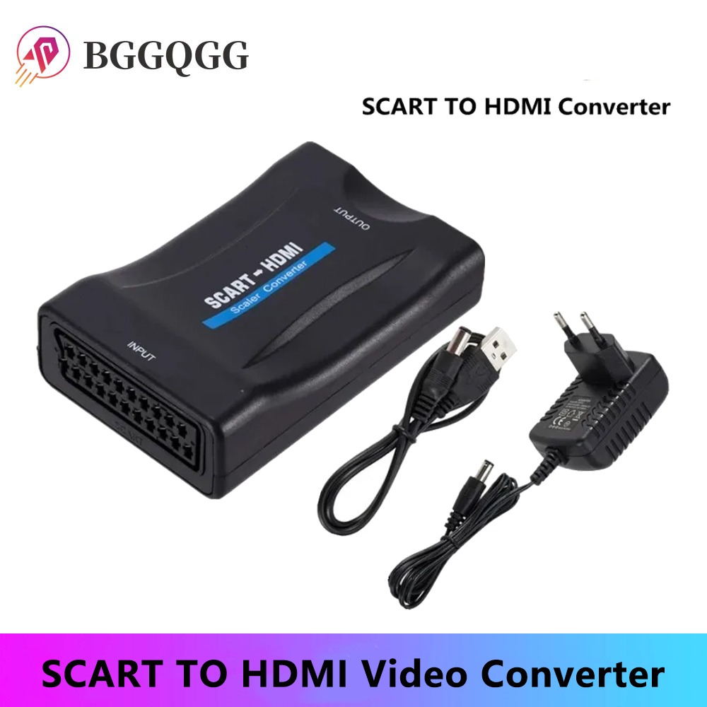 Scart To Hdmi - BGGQGG 1080P SCART naar HDMI-compatibele Video