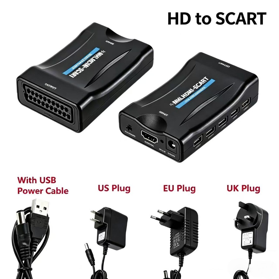 Scart To Hdmi - 1080P HDMI-compatibel met Scart Scaler Converter