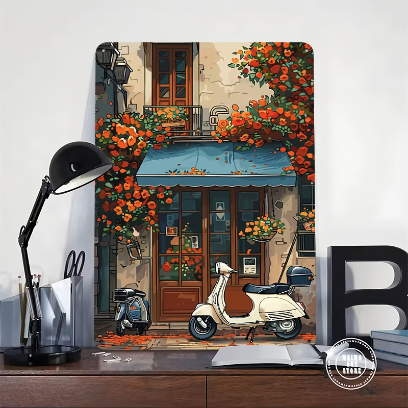 Vintage Scooter Shop Poster Ge - Retro Gaming At Home recensie en prijs