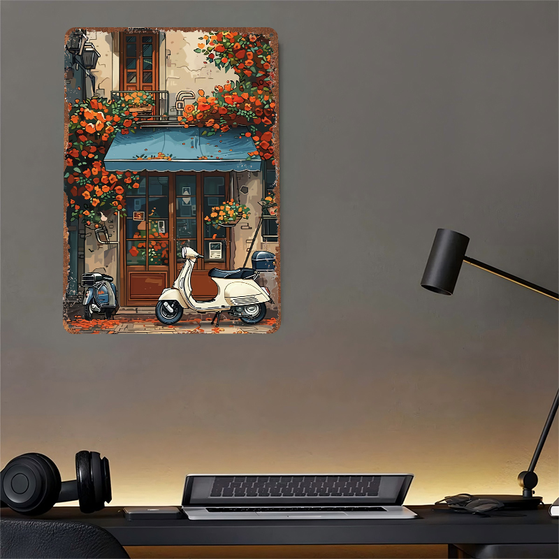 Vintage Scooter Shop Poster Ge - Retro Gaming At Home recensie en prijs