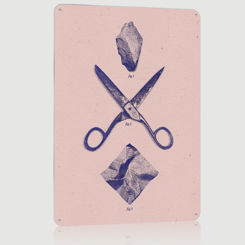 ROCK SCISSORS PAPER Poster Aan - Retro Gaming Wallpaper recensie en prijs