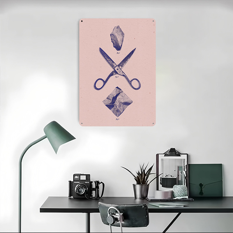 ROCK SCISSORS PAPER Poster Aan - Retro Gaming Wallpaper recensie en prijs