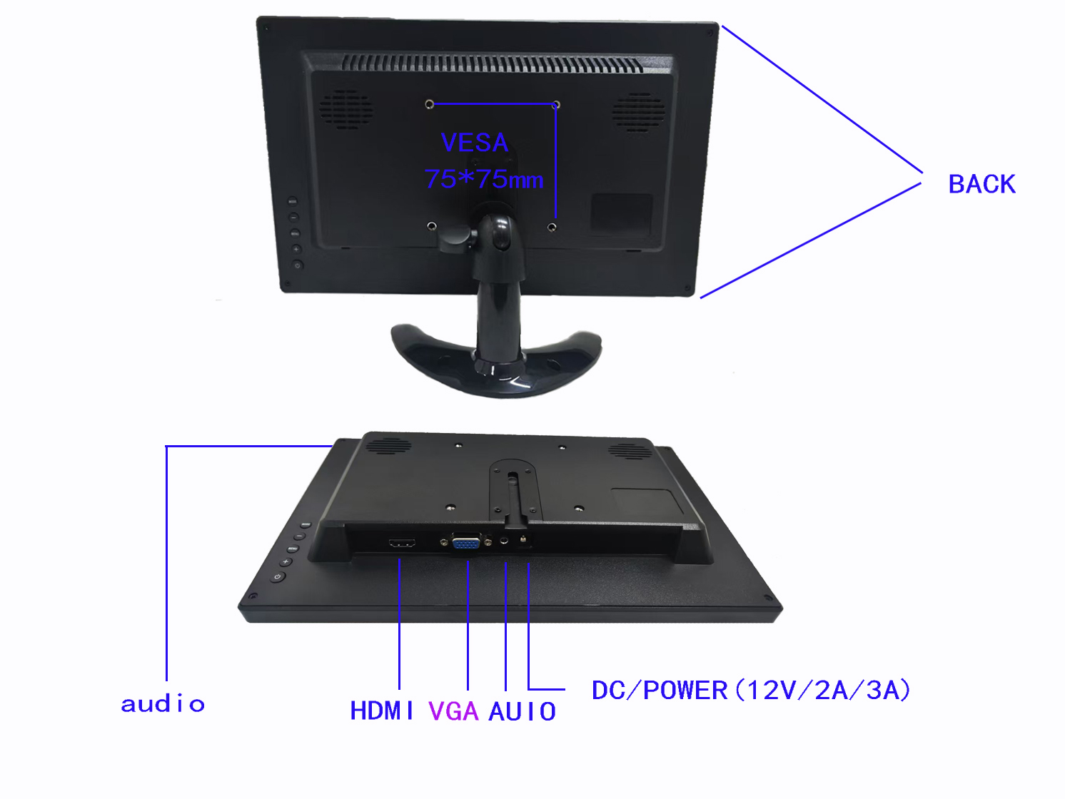 11,6 inch TFT LCD-monitor met  - Retro Gaming Monitor recensie en prijs