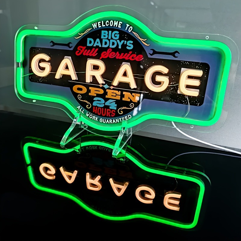 Retro Garage LED Neon Sign UV  - Retro Gaming Usb recensie en prijs