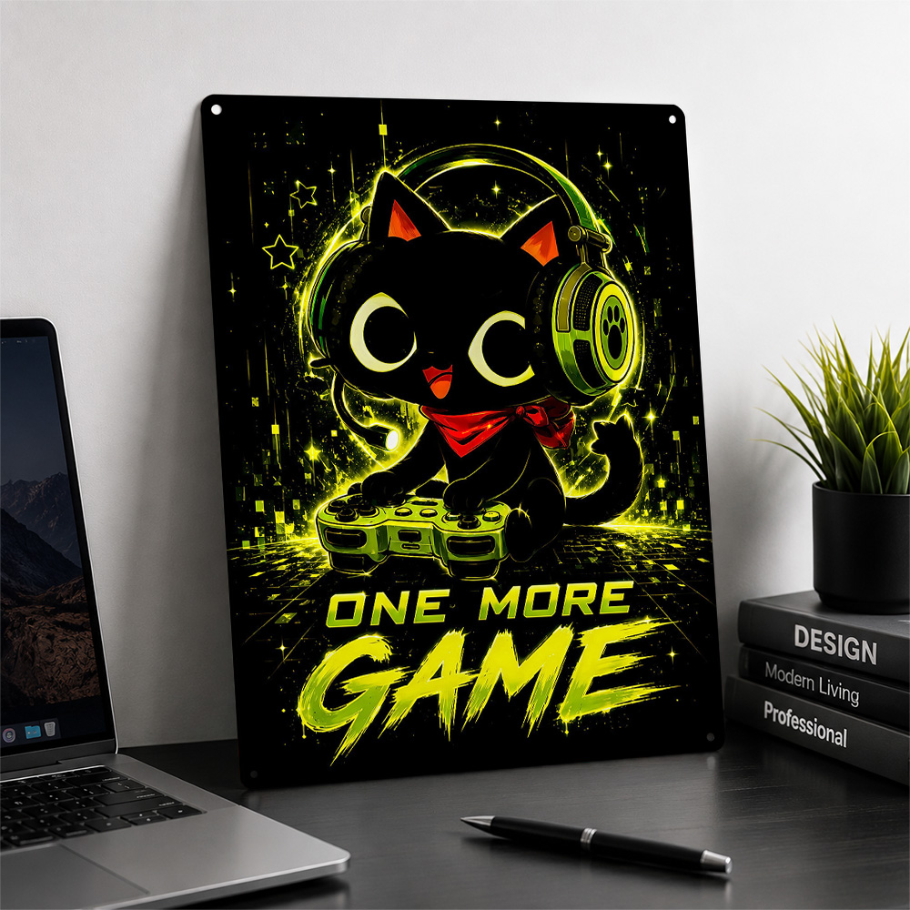 Schattige Gaming Kat Nog Eén S - Retro Gaming Cafe recensie en prijs