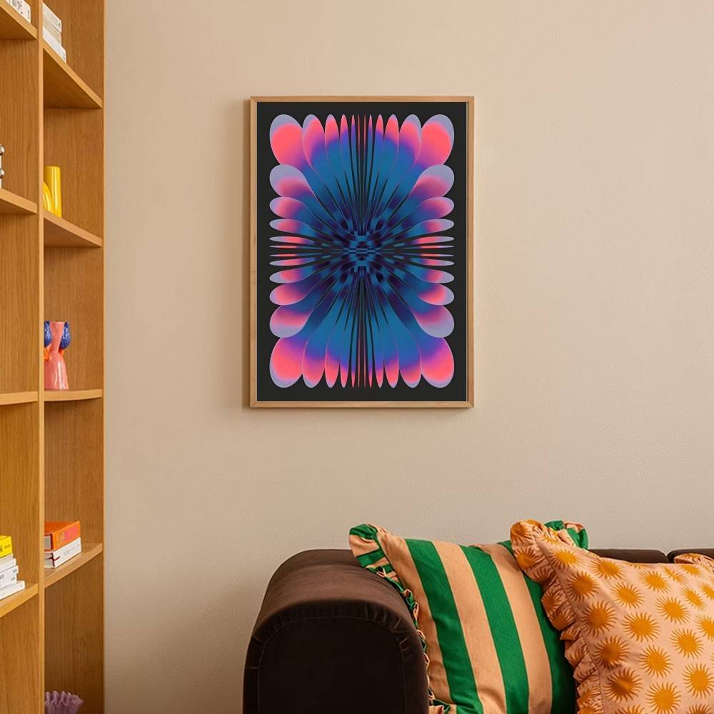 Psychedelische gradiënt schede - Retro Gaming Wallpaper recensie en prijs