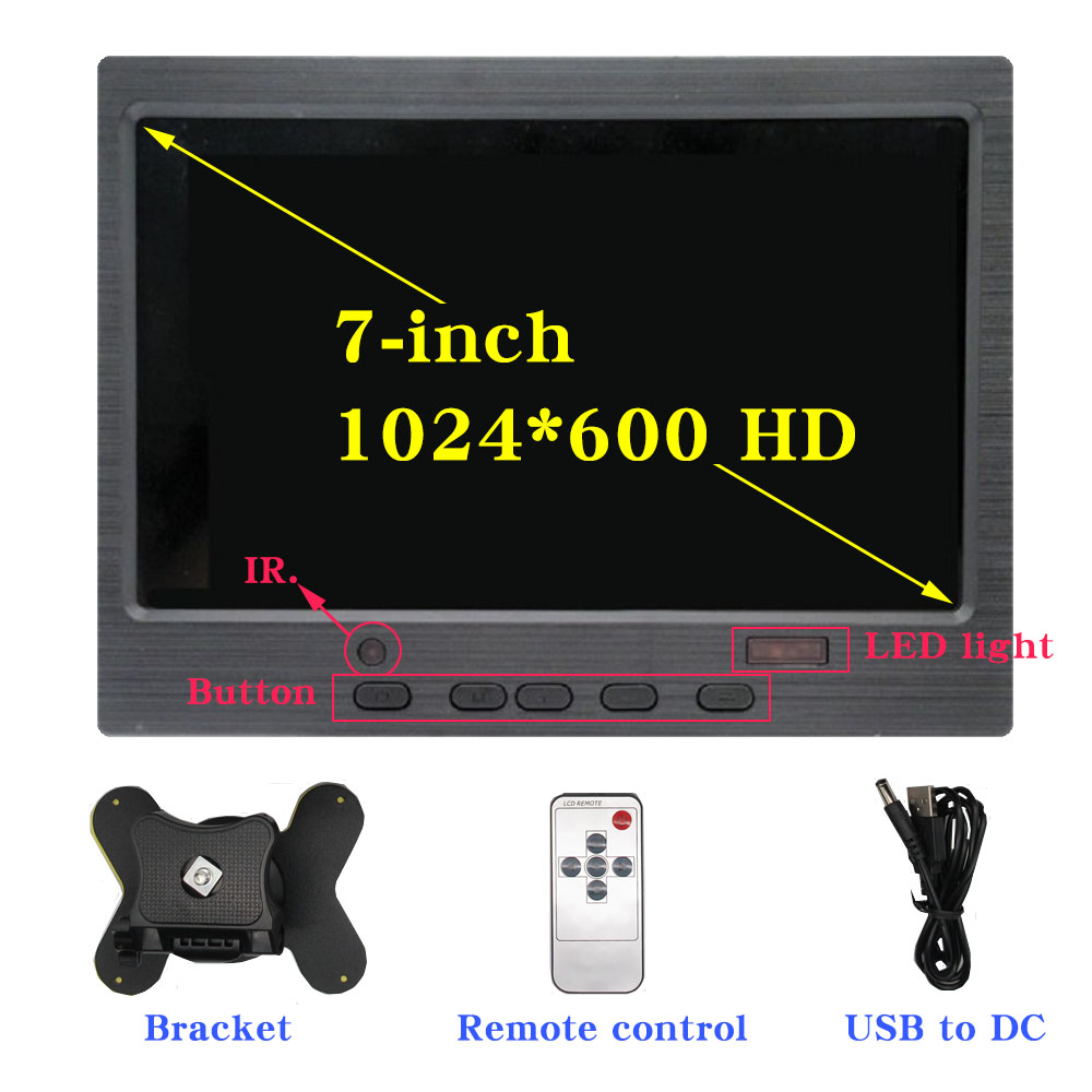 7-Inch Draagbare Display 1024X - Retro Gaming Monitor recensie en prijs