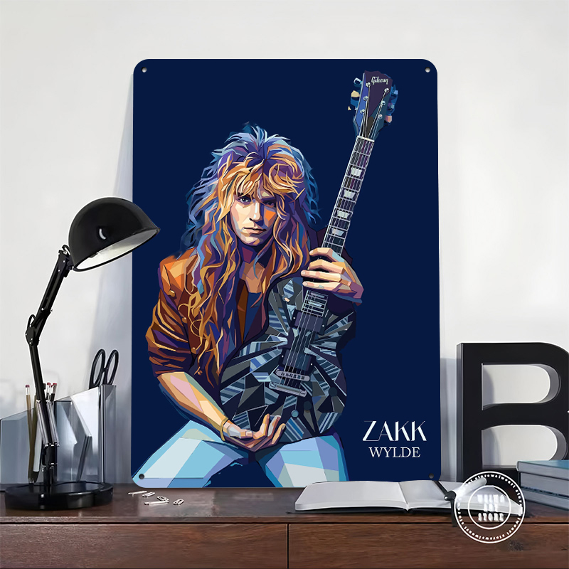 Zakk Wylde Kunstportret Metale - Retro Gaming At Home recensie en prijs