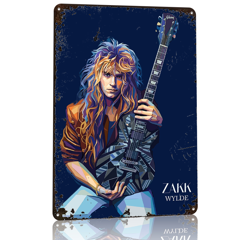 Zakk Wylde Kunstportret Metale - Retro Gaming At Home recensie en prijs