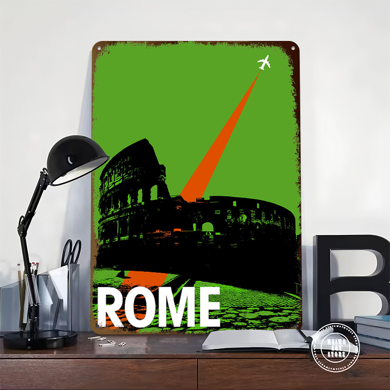 Rome Travel Metal Poster Aange - Retro Gaming At Home recensie en prijs