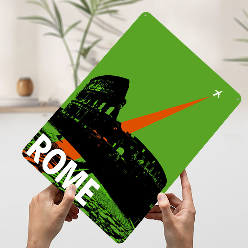 Rome Travel Metal Poster Aange - Retro Gaming At Home recensie en prijs