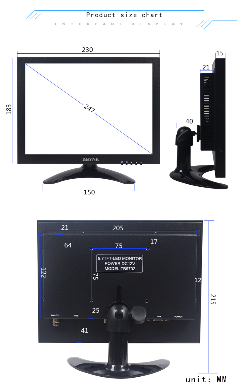 9.7/10.1 inch metalen HD monit - Retro Gaming Monitor recensie en prijs