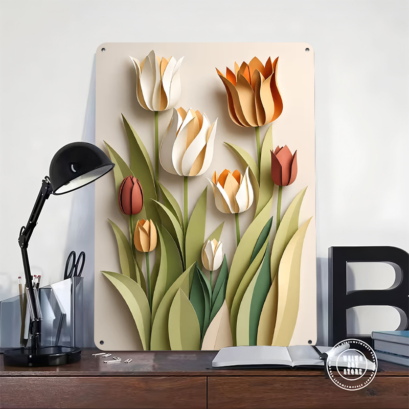 Papieren uitgesneden tulpen bl - Retro Gaming Wallpaper recensie en prijs