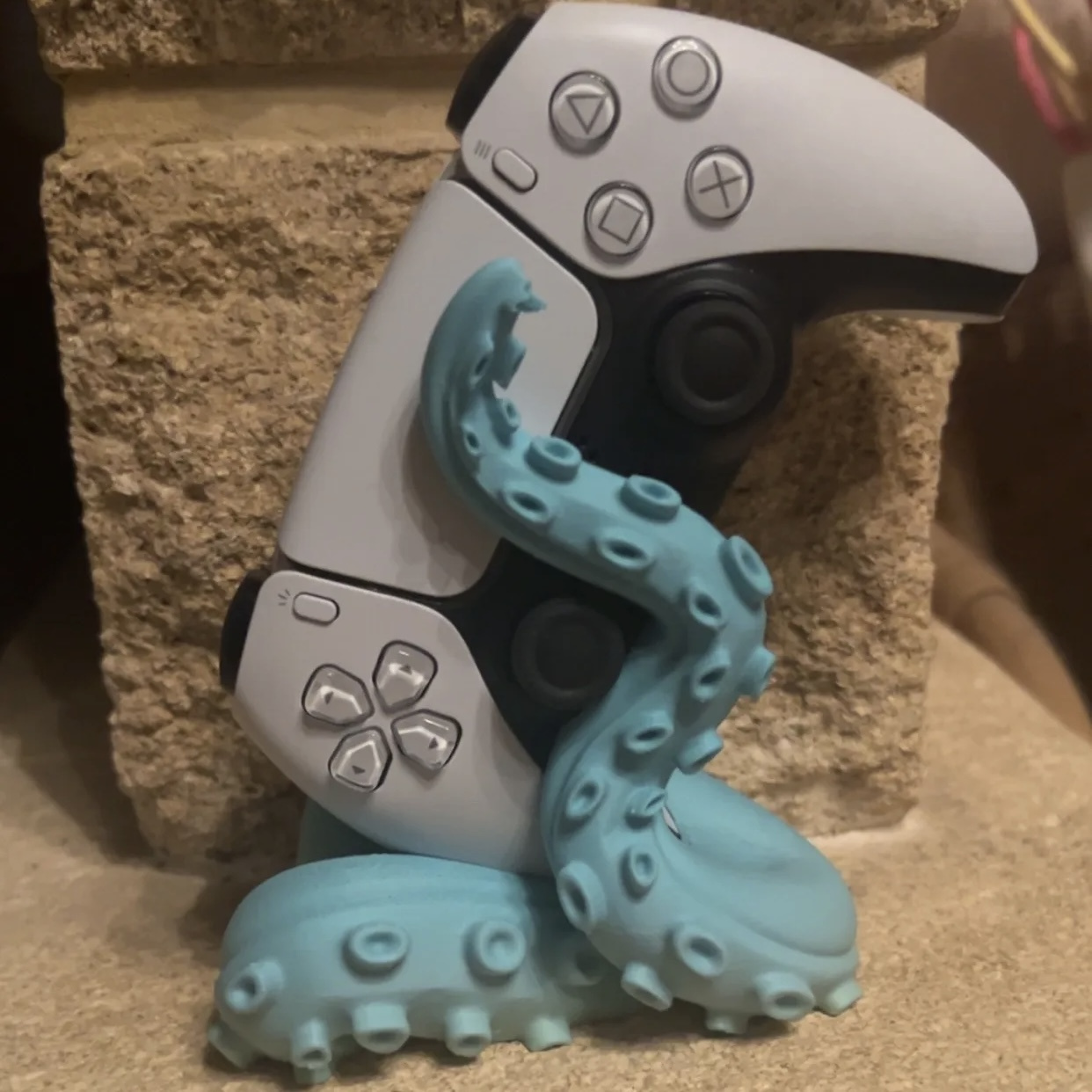 3D-geprinte octopus gamecontro - Retro Gaming Decor recensie en prijs