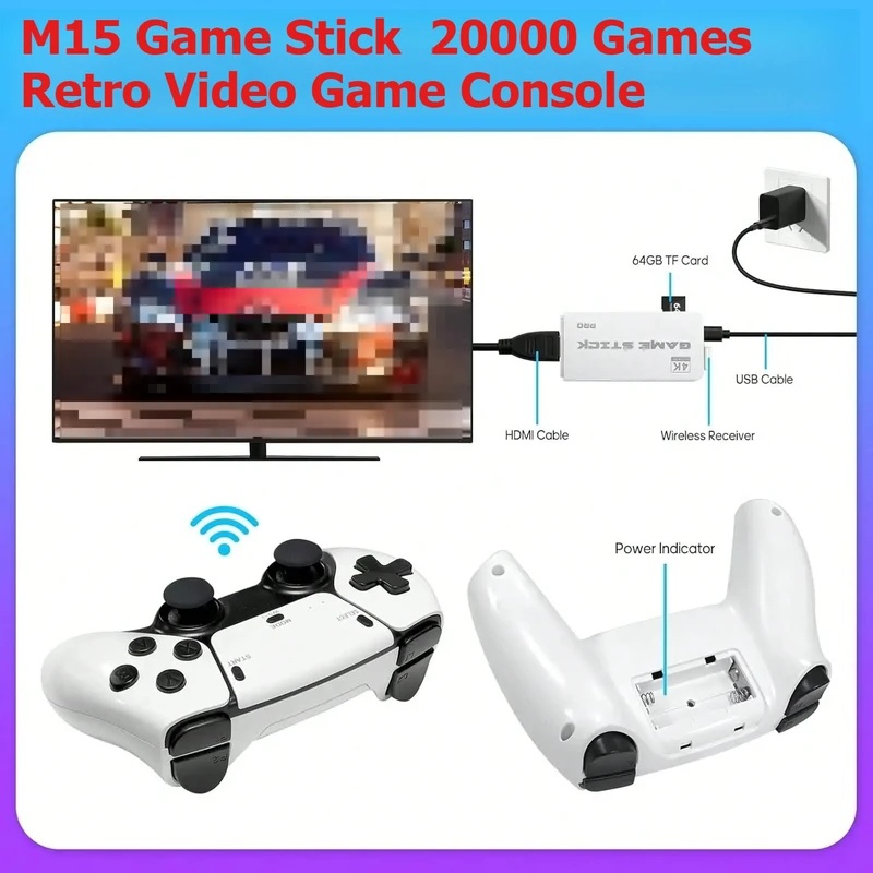 M15 Retro Videogame Stick 2.4G - Retro Gaming Joystick recensie en prijs
