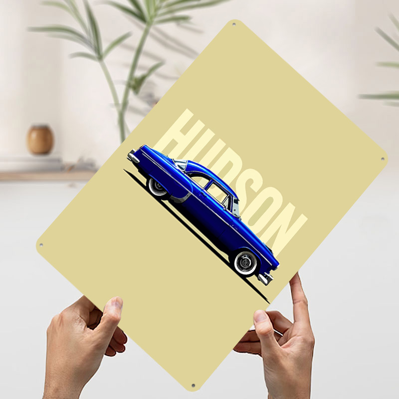 Blauwe Hudson Klassieke Auto T - Retro Gaming At Home recensie en prijs