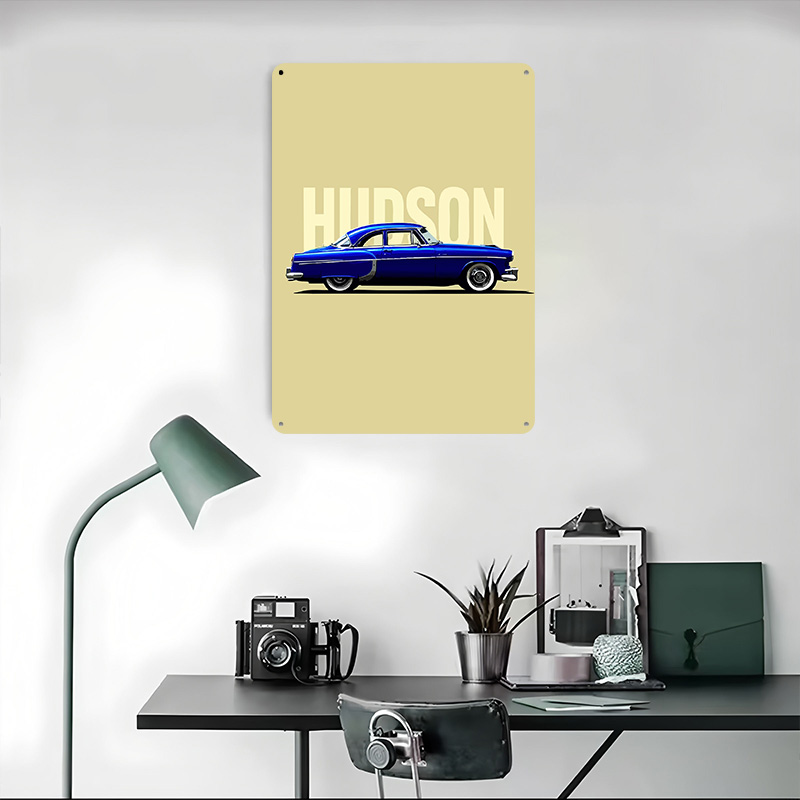 Blauwe Hudson Klassieke Auto T - Retro Gaming At Home recensie en prijs