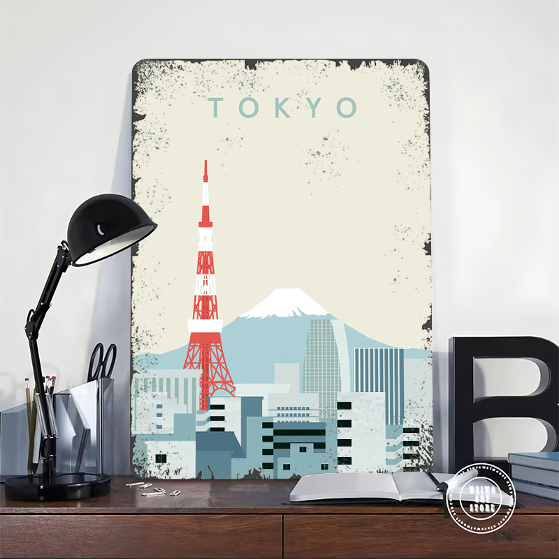 Tokyo Poster Retro 3D Geprint  - Retro Gaming At Home recensie en prijs