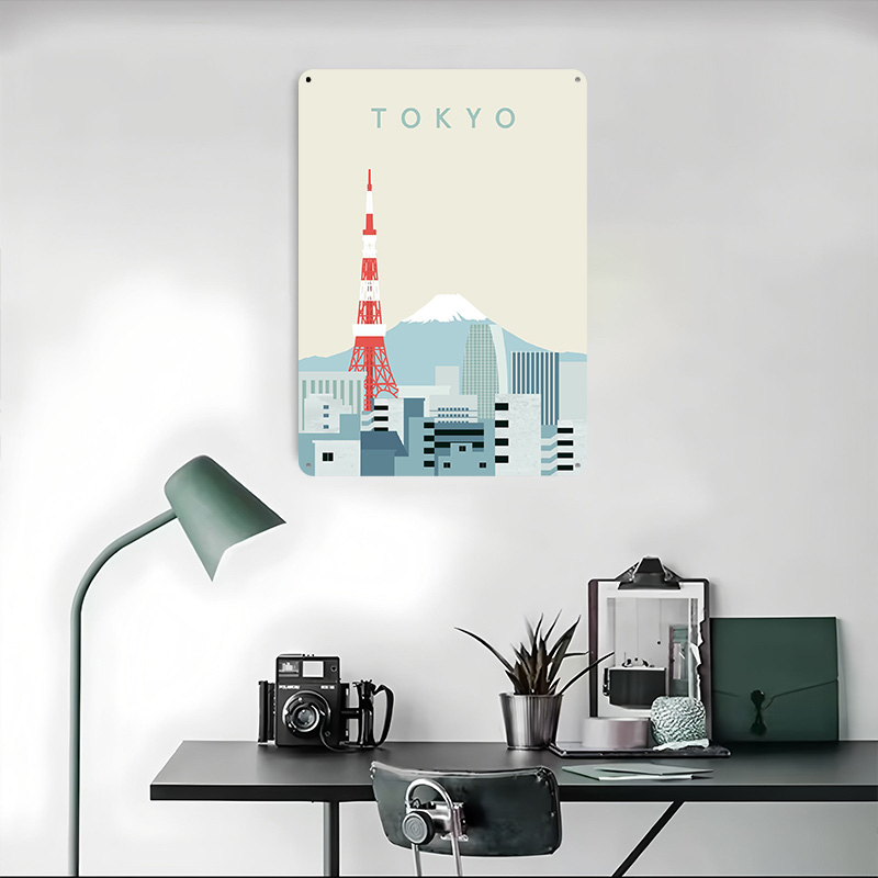 Tokyo Poster Retro 3D Geprint  - Retro Gaming At Home recensie en prijs