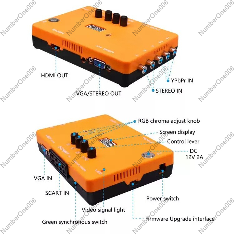 Lage resolutie game RGBS compo - Scart To Hdmi recensie en prijs