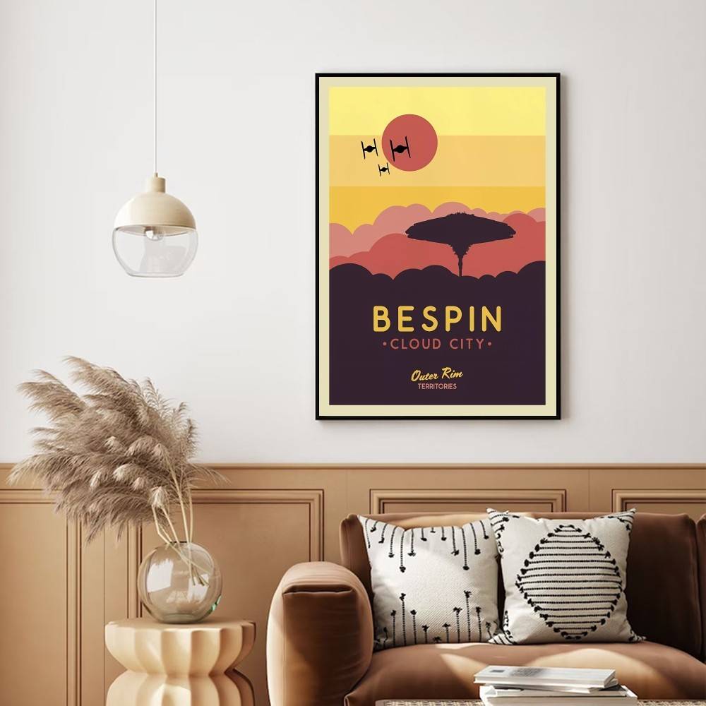Retro Sci-Fi Planeet Reisposte - Retro Gaming Wallpaper recensie en prijs
