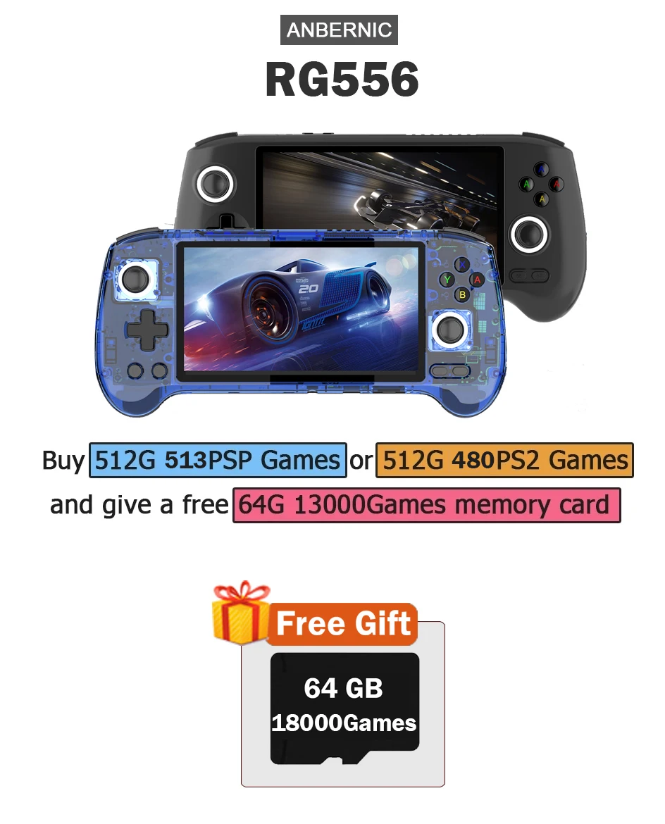 ANBERNIC RG556 Handheld gameco - Retro Gaming Android recensie en prijs