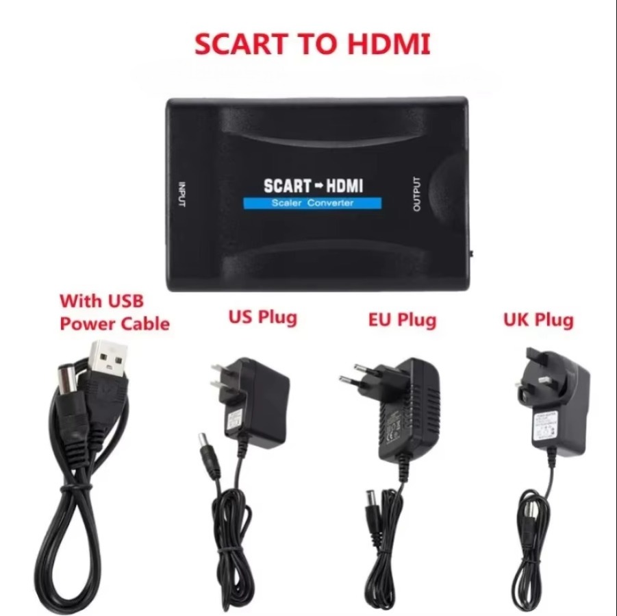Full HD 1080P SCART naar HDMI- - Scart To Hdmi recensie en prijs